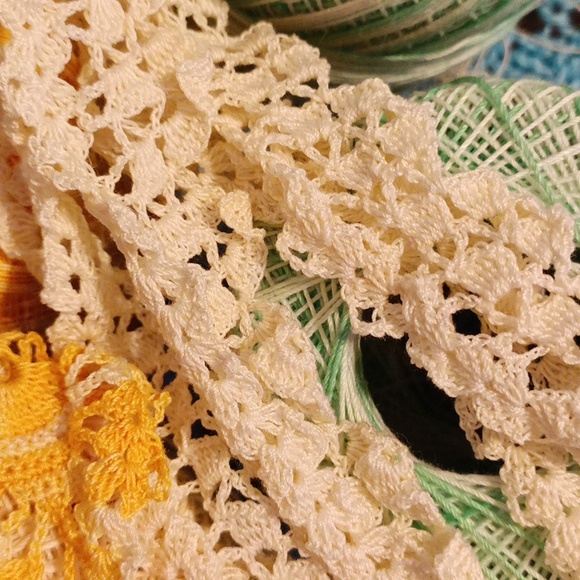 Yarn MICRO crochet Knit lace doilies Lot 15 embroidery cross stitch proj… - Picture 6 of 11